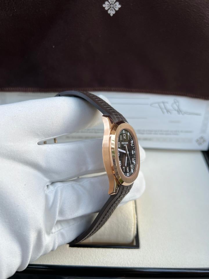 Patek Philippe Aquanaut 5167R-001 40mm Rose Gold Brown Dial Automatic Watch