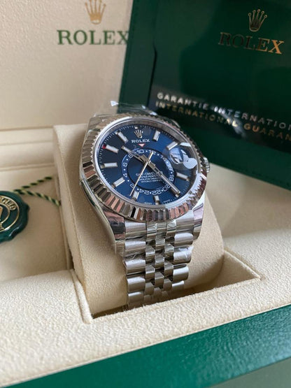 Rolex Sky-Dweller 326934 42mm Blue Dial Jubilee Bracelet Automatic Watch
