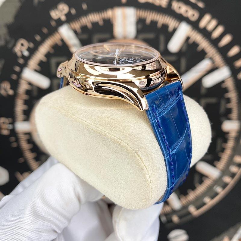 Patek Philippe Annual Calendar Chronograph 5905R-010 42mm Rose Gold Blue Dial Automatic Watch