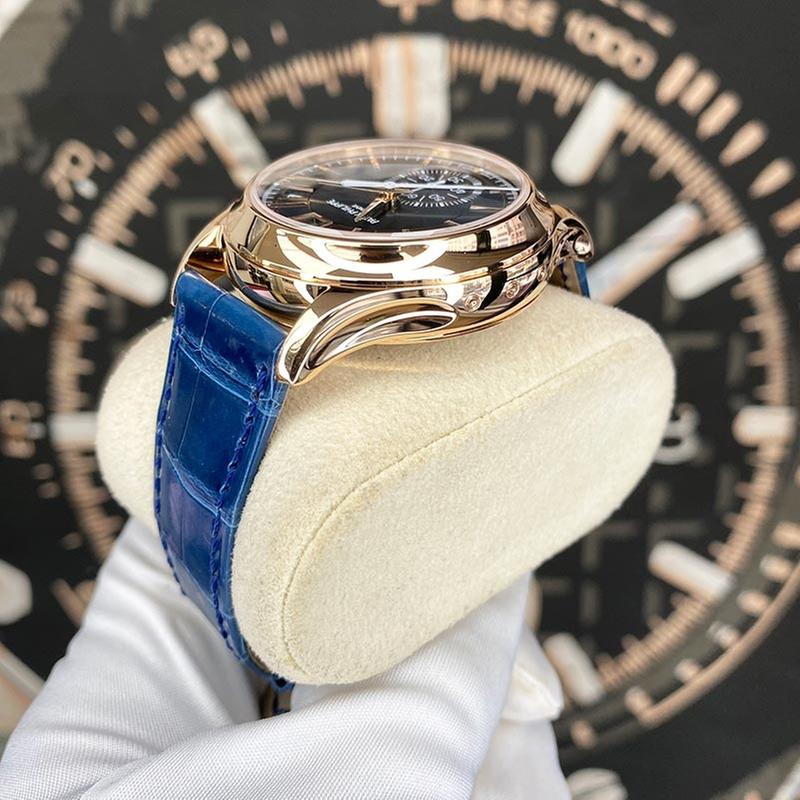 Patek Philippe Annual Calendar Chronograph 5905R-010 42mm Rose Gold Blue Dial Automatic Watch