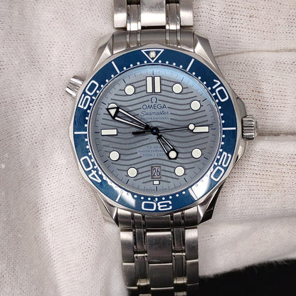 OMEGA Seamaster Diver 300M 210.30.42.20.06.001 42mm Grey Wave Dial Stainless Steel Automatic Watch