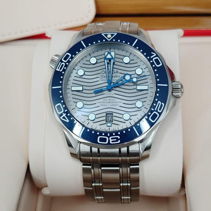 OMEGA Seamaster Diver 300M 210.30.42.20.06.001 42mm Grey Wave Dial Stainless Steel Automatic Watch