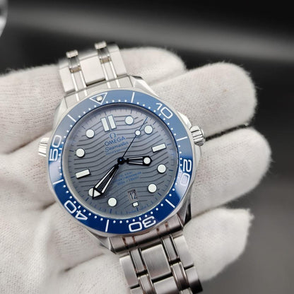OMEGA Seamaster Diver 300M 210.30.42.20.06.001 42mm Grey Wave Dial Stainless Steel Automatic Watch