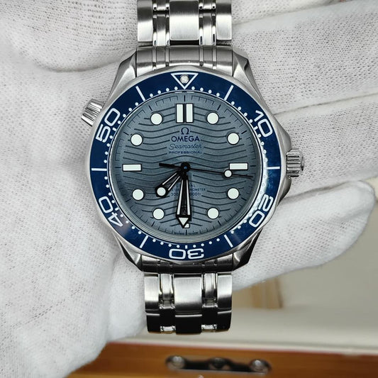 OMEGA Seamaster Diver 300M 210.30.42.20.06.001 42mm Grey Wave Dial Stainless Steel Automatic Watch