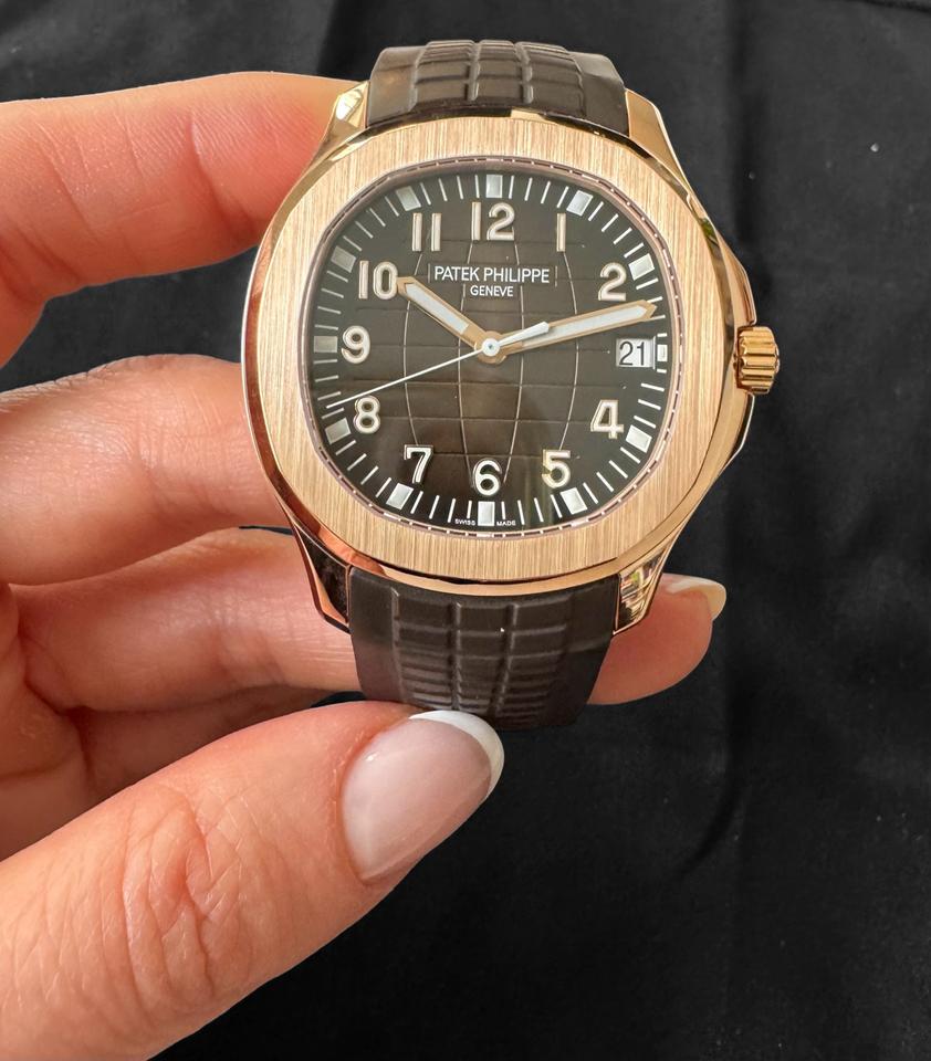 Patek Philippe Aquanaut 5167R-001 40mm Rose Gold Brown Dial Automatic Watch