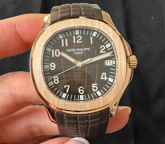 Patek Philippe Aquanaut 5167R-001 40mm Rose Gold Brown Dial Automatic Watch