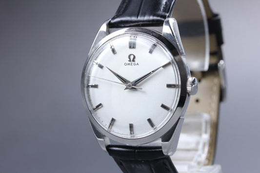 OMEGA Seamaster De Ville 166.020 34mm Silver Dial Manual-Winding Vintage Watch