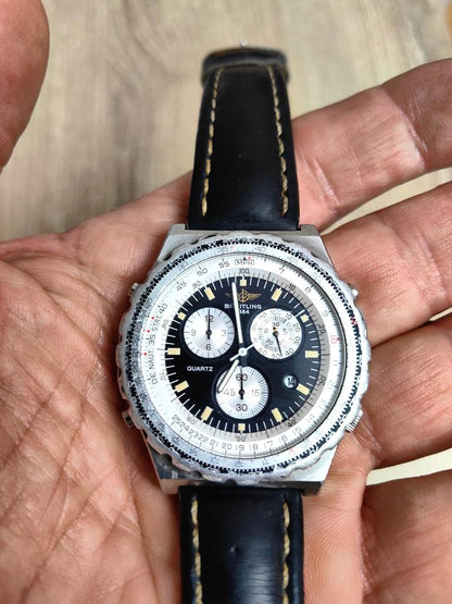 Breitling Jupiter Pilot A59028 42mm Black Dial Quartz Chronograph Watch