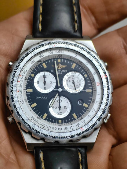 Breitling Jupiter Pilot A59028 42mm Black Dial Quartz Chronograph Watch