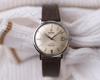 OMEGA Seamaster De Ville 166.020 34mm Silver Dial Automatic Vintage Watch