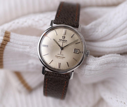 OMEGA Seamaster De Ville 166.020 34mm Silver Dial Automatic Vintage Watch