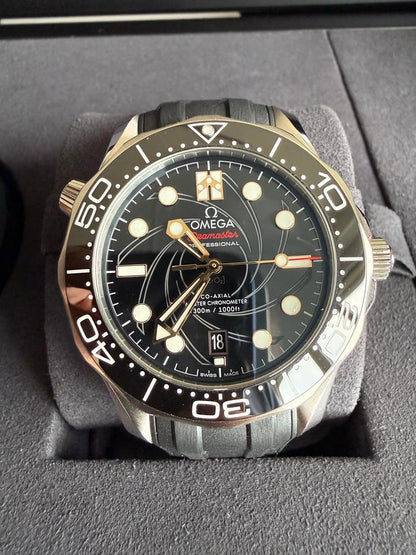 Omega Seamaster Diver 300M James Bond 42mm Black Dial Automatic Watch