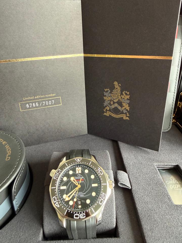 Omega Seamaster Diver 300M James Bond 42mm Black Dial Automatic Watch