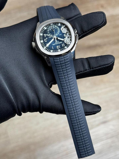 Patek Philippe Aquanaut Advanced Research 5650G-001 40.8mm White Gold Blue Dial Automatic Watch