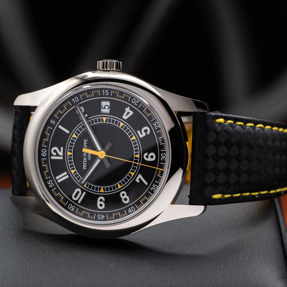 Patek Philippe Calatrava 6007G-001 40mm White Gold Black Dial Automatic Watch