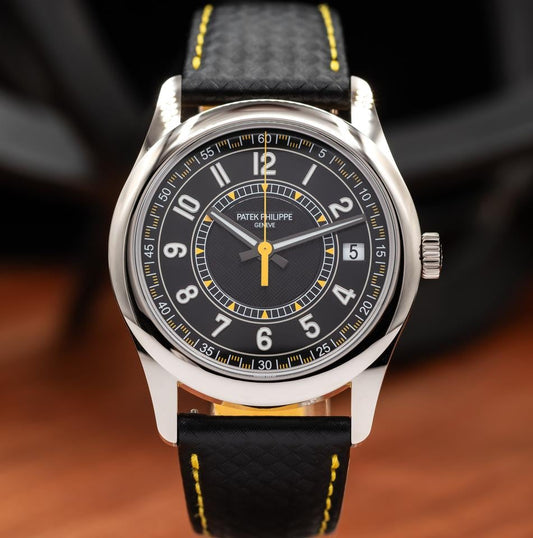 Patek Philippe Calatrava 6007G-001 40mm White Gold Black Dial Automatic Watch