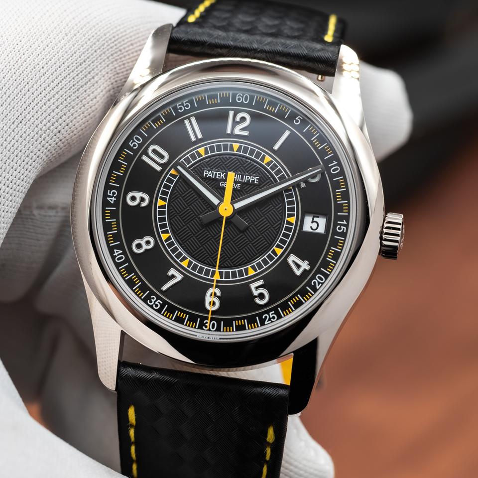 Patek Philippe Calatrava 6007G-001 40mm White Gold Black Dial Automatic Watch