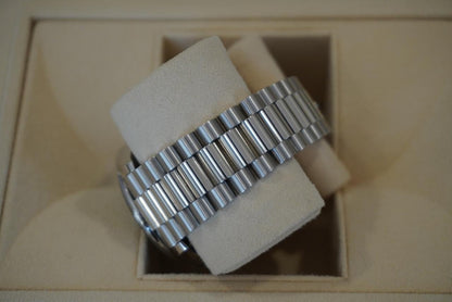 Rolex Day-Date 40 228396TBR 40mm Platinum Blue Baguette Diamond Dial President Bracelet