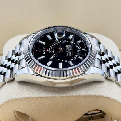 Rolex Sky-Dweller 326934 42mm Black Dial Jubilee Bracelet Automatic Watch