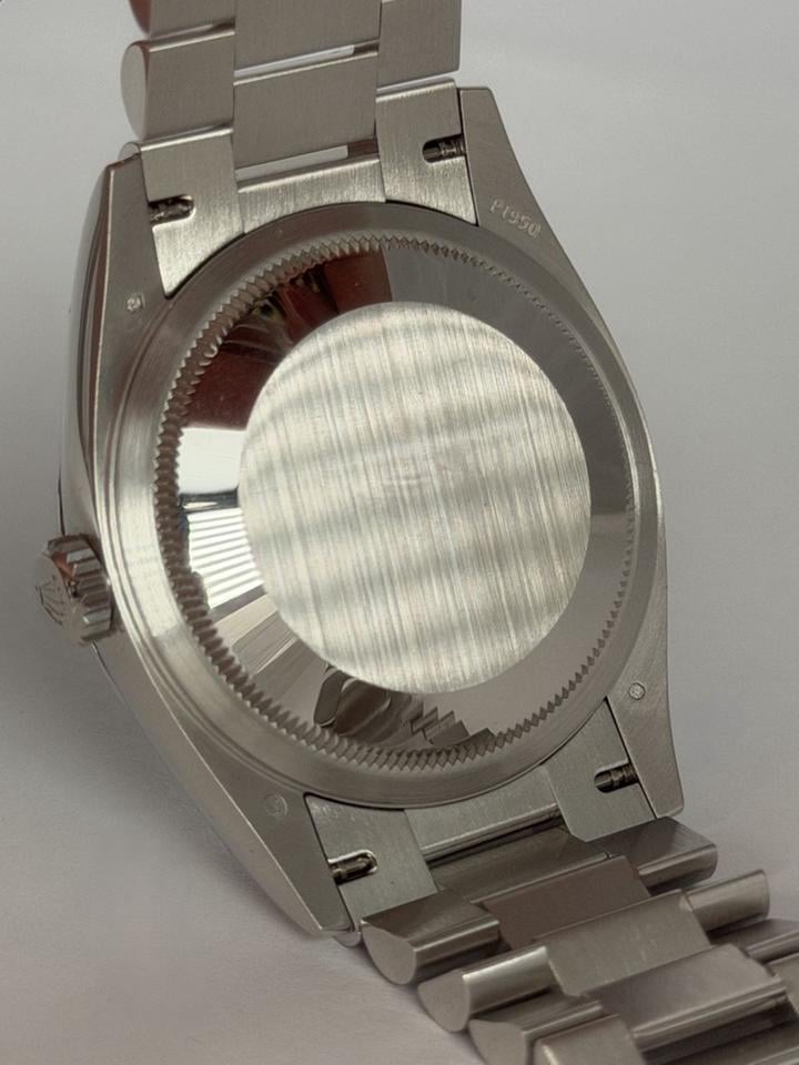 Rolex Day-Date 128236 36mm Platinum Blue Dial President Bracelet Automatic Watch