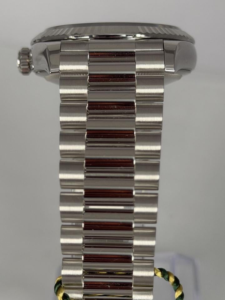 Rolex Day-Date 128236 36mm Platinum Blue Dial President Bracelet Automatic Watch