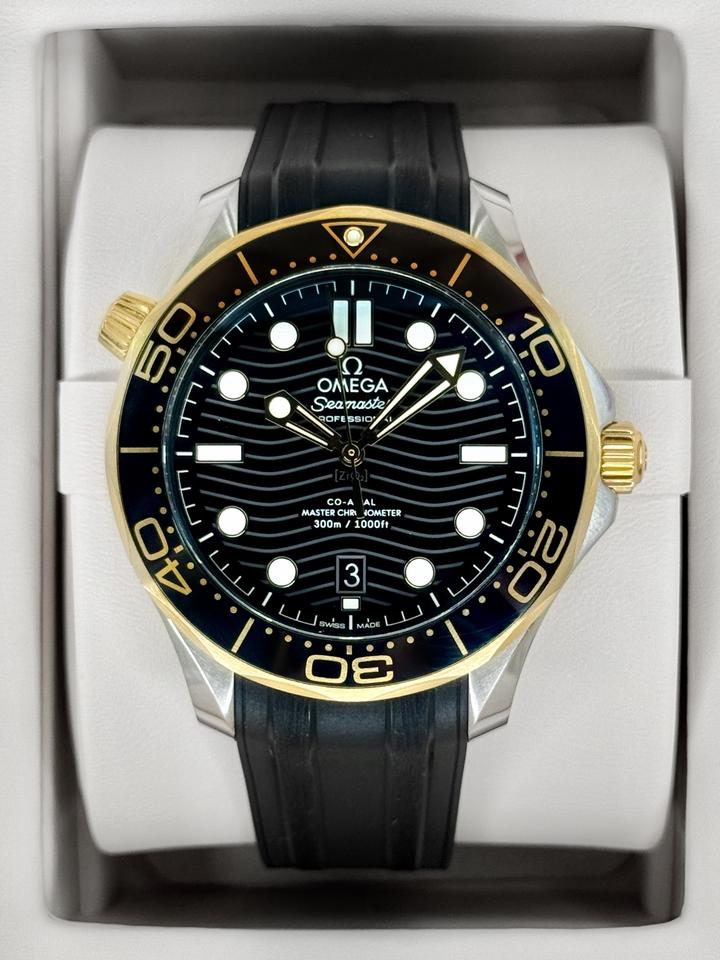 OMEGA Seamaster Diver 300M 42mm Two-Tone Black Dial Automatic Watch