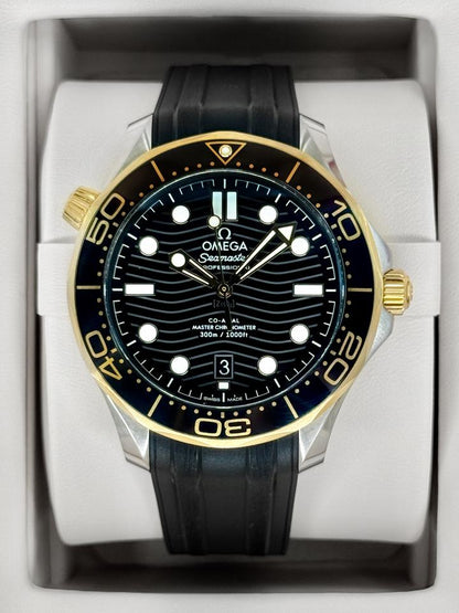 OMEGA Seamaster Diver 300M 42mm Two-Tone Black Dial Automatic Watch