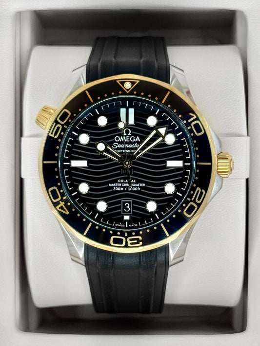 OMEGA Seamaster Diver 300M 42mm Two-Tone Black Dial Automatic Watch