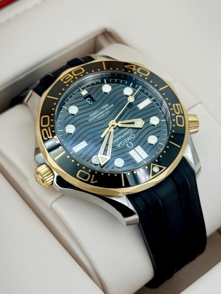 OMEGA Seamaster Diver 300M 42mm Two-Tone Black Dial Automatic Watch