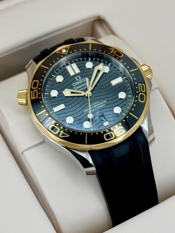 OMEGA Seamaster Diver 300M 42mm Two-Tone Black Dial Automatic Watch