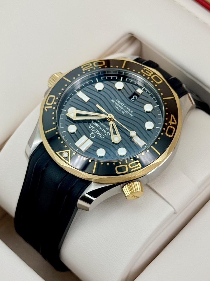 OMEGA Seamaster Diver 300M 42mm Two-Tone Black Dial Automatic Watch