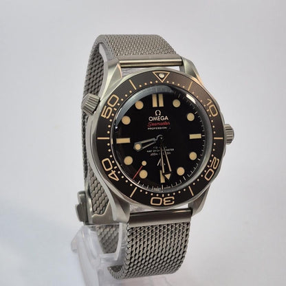 OMEGA Seamaster Diver 300M James Bond 007 42mm Titanium Black Dial Automatic Watch
