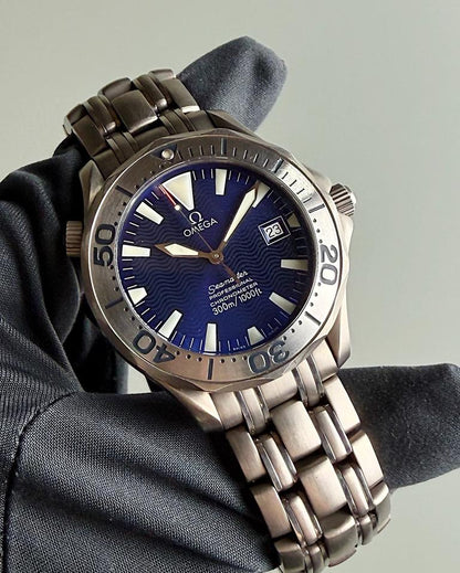 OMEGA Seamaster Diver 300M 2231.80.00 41mm Titanium Blue Dial Automatic Watch