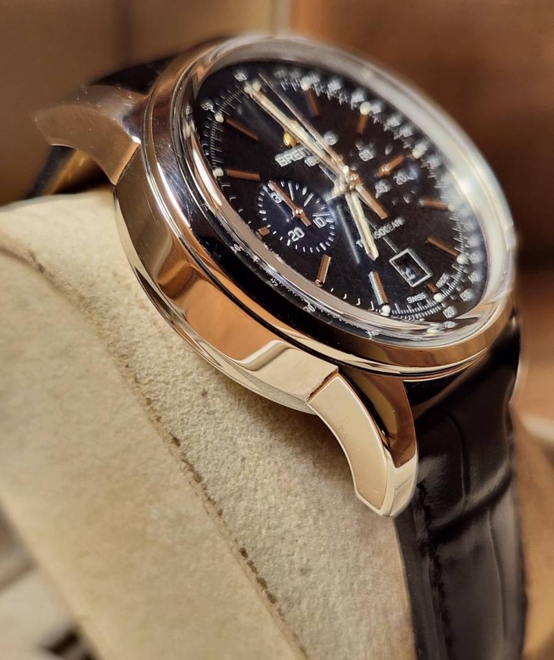Breitling Transocean Chronograph 38 A4131012/C862 38mm Blue Dial Stainless Steel Automatic Watch