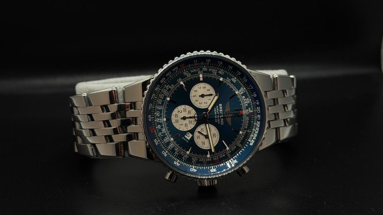 Breitling Navitimer Heritage A35350 43mm Blue Dial Automatic Chronograph Watch