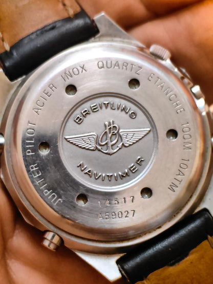 Breitling Jupiter Pilot A59028 42mm Black Dial Quartz Chronograph Watch