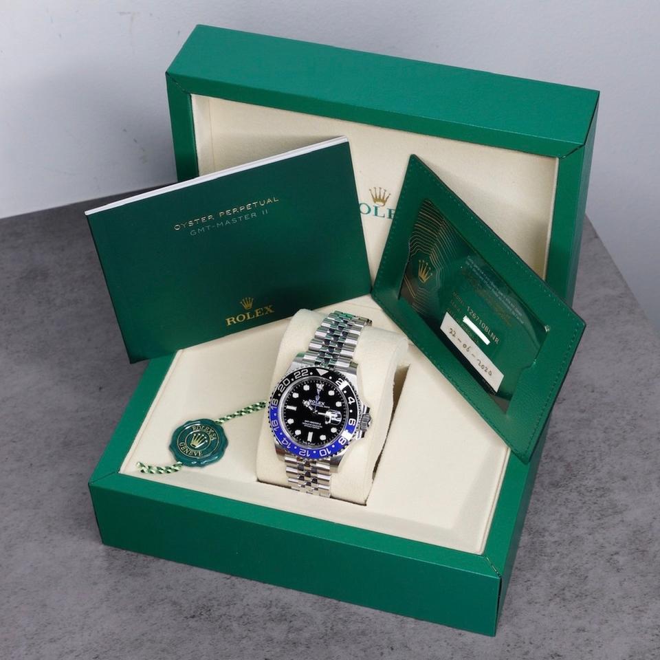 Rolex GMT-Master II 126710BLNR 40mm Black Dial Black & Blue Bezel Jubilee Bracelet