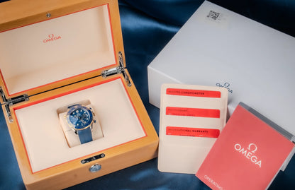 OMEGA Seamaster Diver 300M 44mm Two-Tone Blue Dial Automatic Chronograph Watch