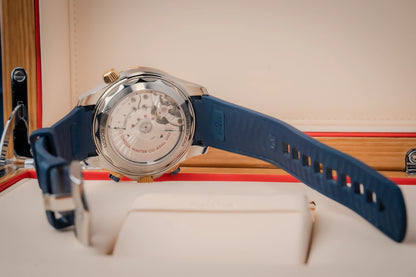 OMEGA Seamaster Diver 300M 44mm Two-Tone Blue Dial Automatic Chronograph Watch