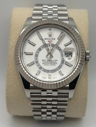 Rolex Sky-Dweller 326934 42mm White Dial Jubilee Bracelet