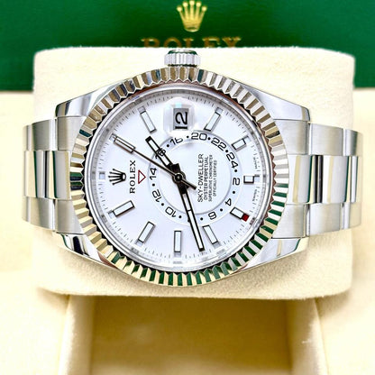 Rolex Sky-Dweller 326934 42mm White Dial Automatic Watch