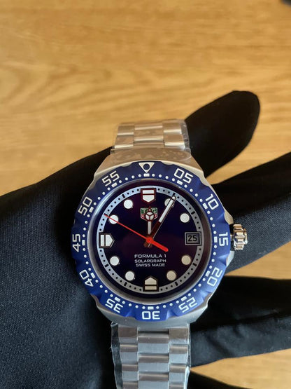 TAG Heuer Formula 1 Solargraph WBY1112.BA0042 38mm Blue Dial Solar Quartz Watch
