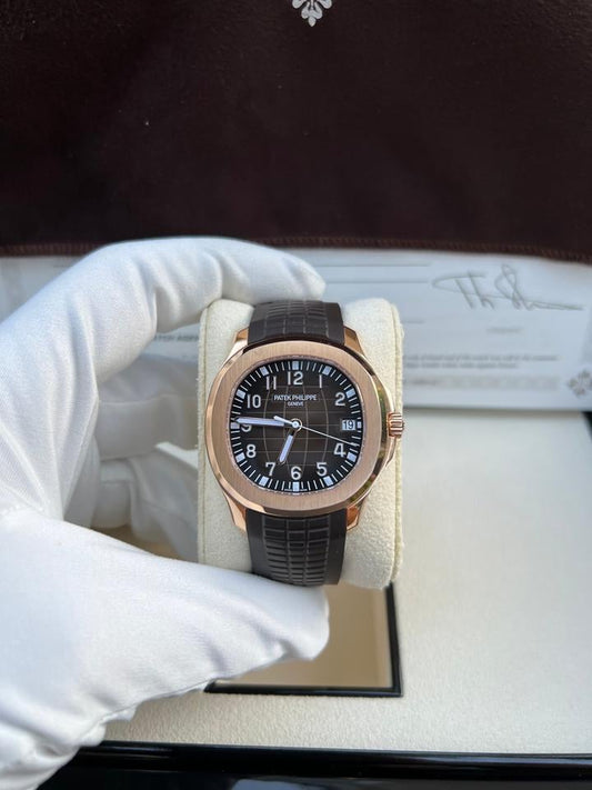 Patek Philippe Aquanaut 5167R-001 40mm Rose Gold Brown Dial Automatic Watch