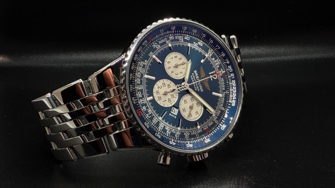 Breitling Navitimer Heritage A35350 43mm Blue Dial Automatic Chronograph Watch