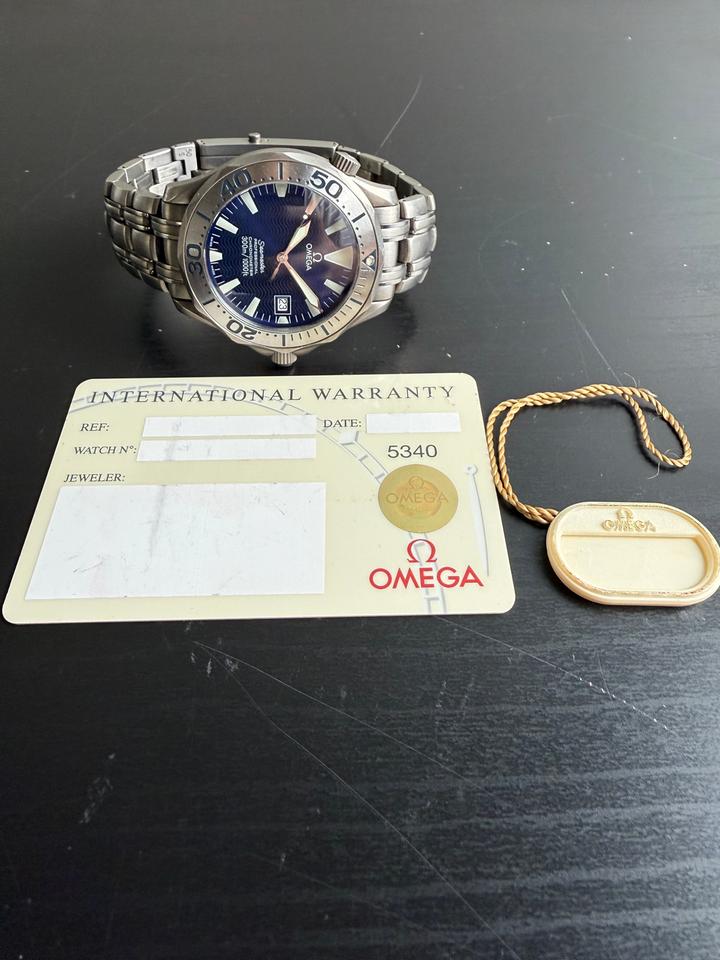 OMEGA Seamaster Diver 300M 2231.80.00 41mm Titanium Blue Dial Automatic Watch