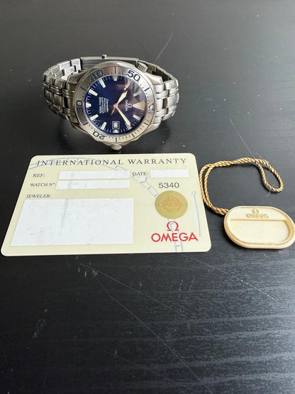 OMEGA Seamaster Diver 300M 2231.80.00 41mm Titanium Blue Dial Automatic Watch